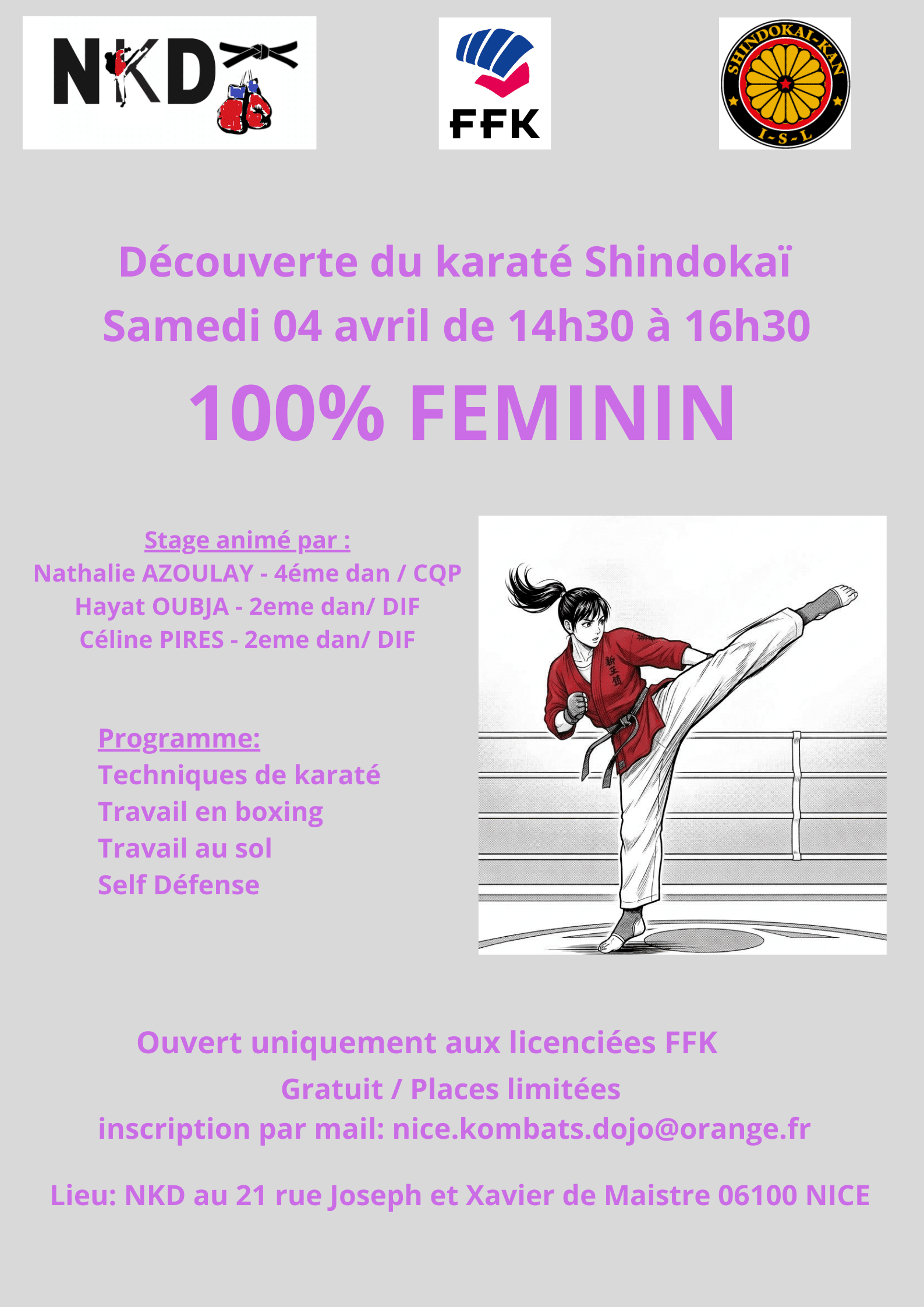 AFFICHE.STAGE. FEMININES