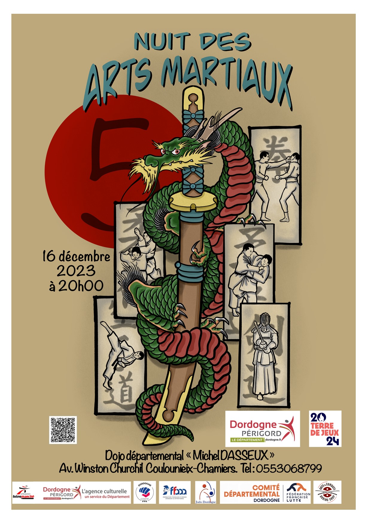 5° NUIT DES ARTS MARTIAUX Comité Départemental de Dordogne de Karaté