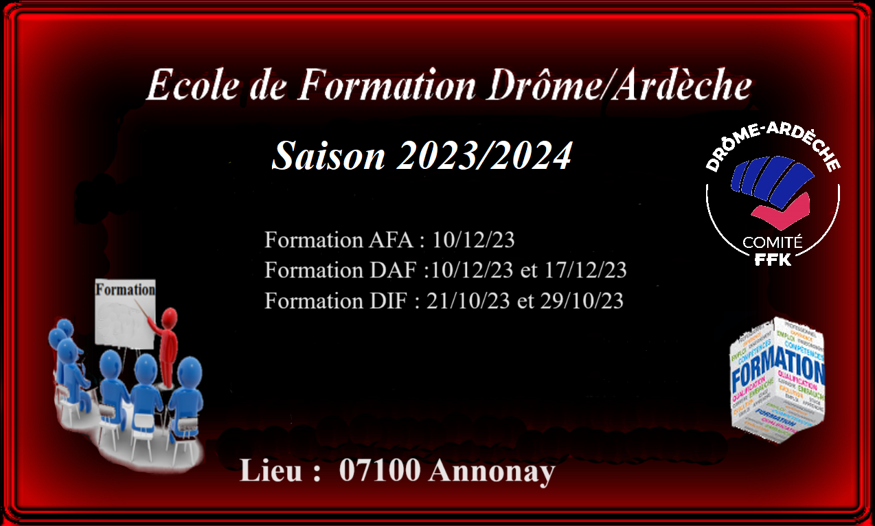 Formation DAF & DIF Saison 2023/2024 - Comité Départemental De Drôme ...