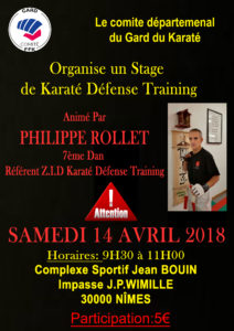 Stage karaté défense training - P.ROLLET