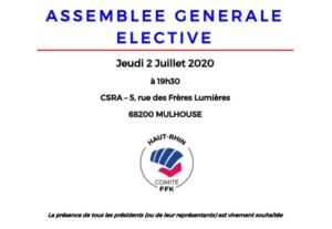 Annonce AG elective 2 juillet 2020
