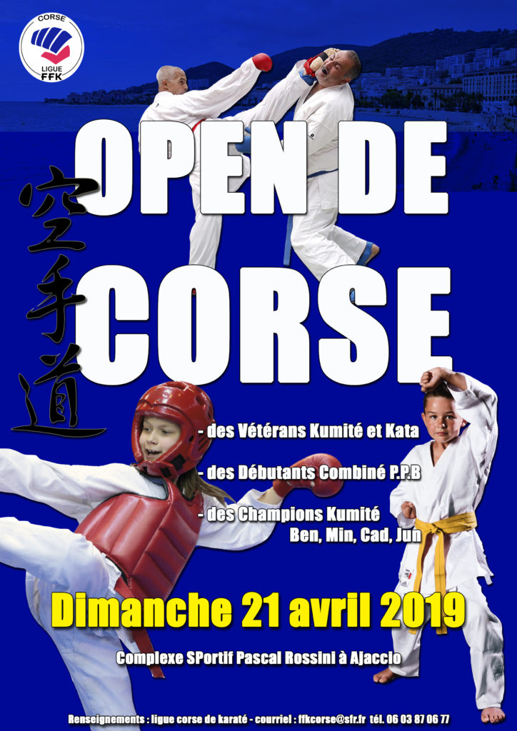 Affiche Open de Corse AVril 2019
