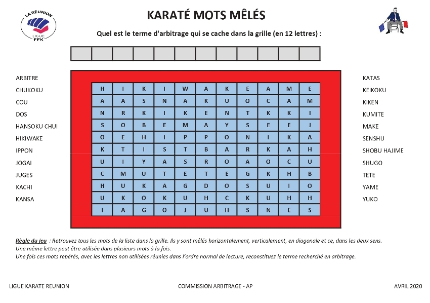 Karate arbitrage mots meles avril 2020-1