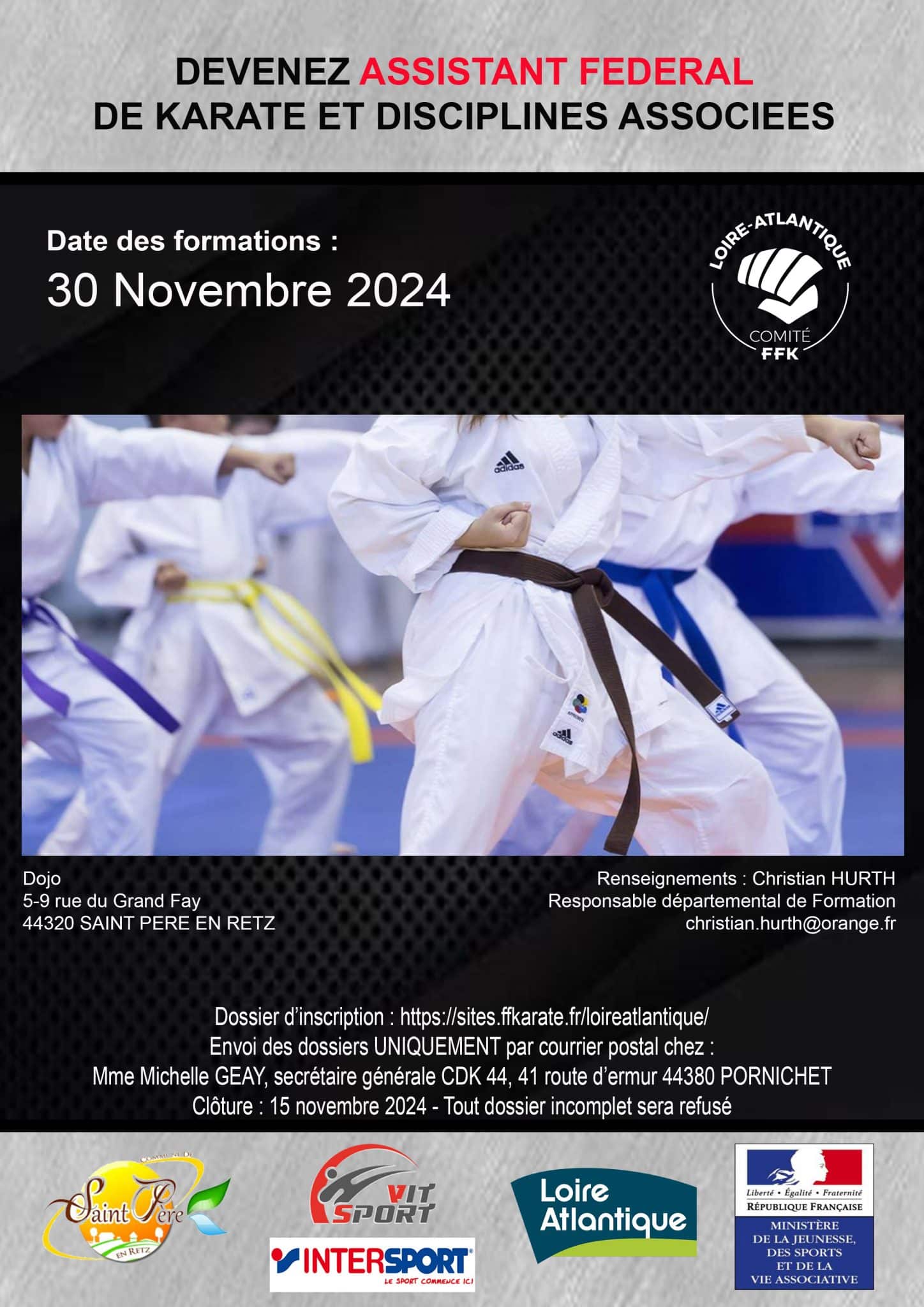 Devenez assistant fédéral Comité Départemental de LoireAtlantique de