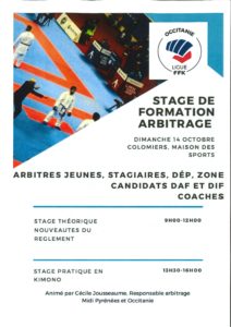 Stage Colomiers - Formation Arbitrage - 14 oct. 18