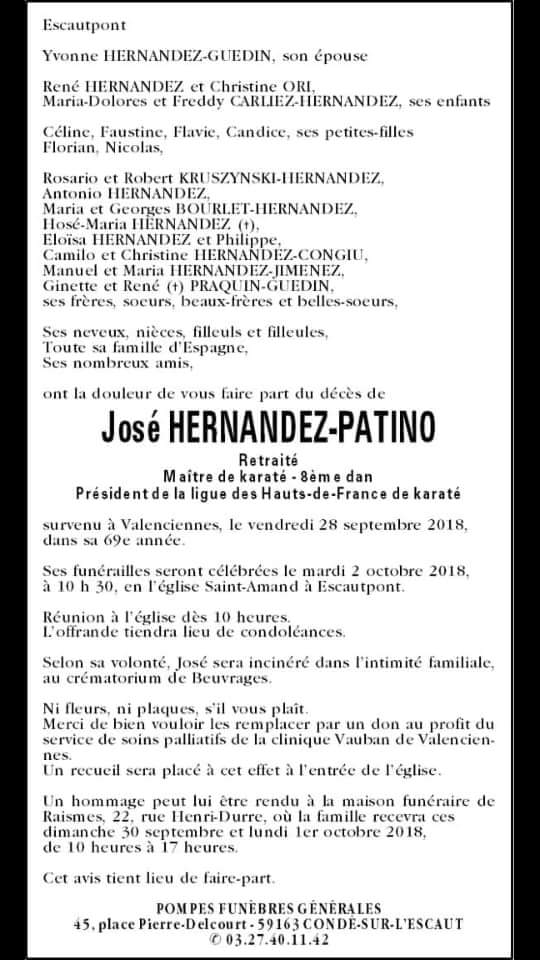 MORTUAIRE DE jOSE HERNANDEZ