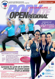open régional body karaté équipes 2019