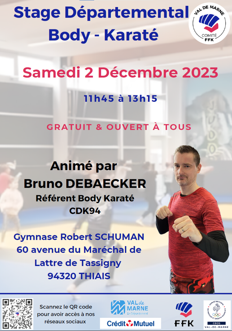 Entraînement Départemental BodyKaraté / Bruno DEBAECKER (Référent Body