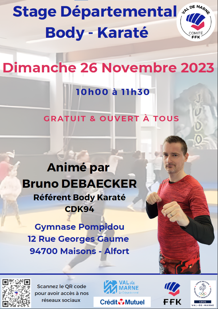 Entraînement Départemental BodyKaraté / Bruno DEBAECKER (Référent Body